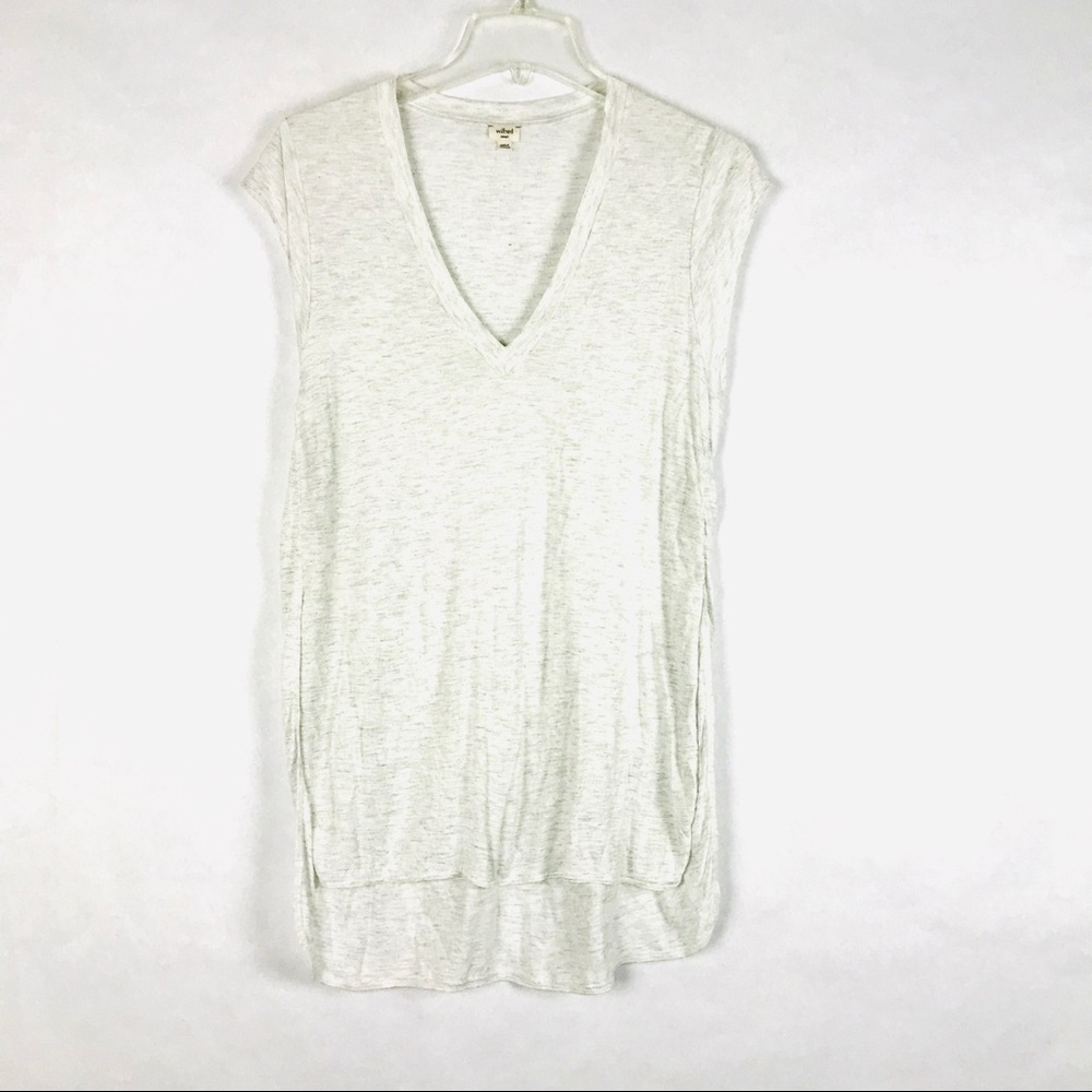 Aritzia Wilfred Alma v neck cap sleeve tunic  top